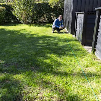 Legg ut avgrensningskabelen Legg ut avgrensningskabelen